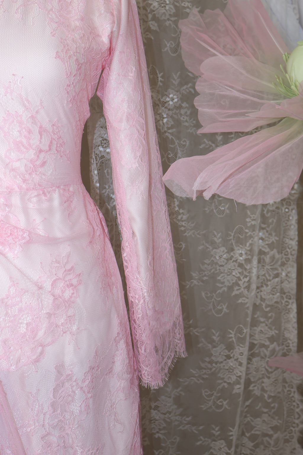 Orchid Lace dress- Pink