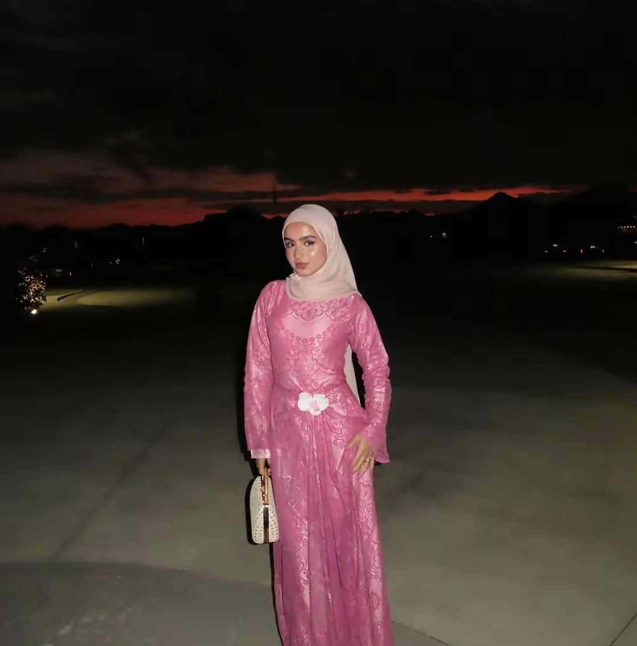 Orchid Lace dress- berry